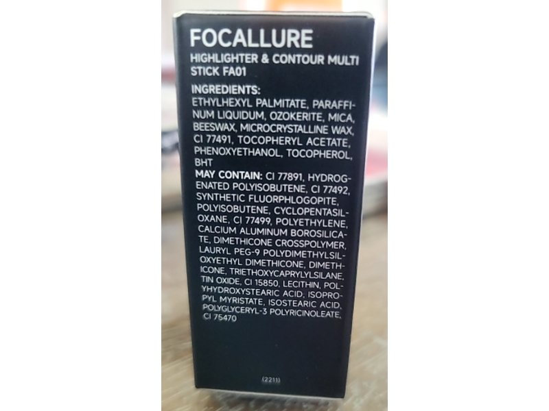 Focallure Highlighter & Counter Multi Stick, 01Silver, 0.20 oz/6 g