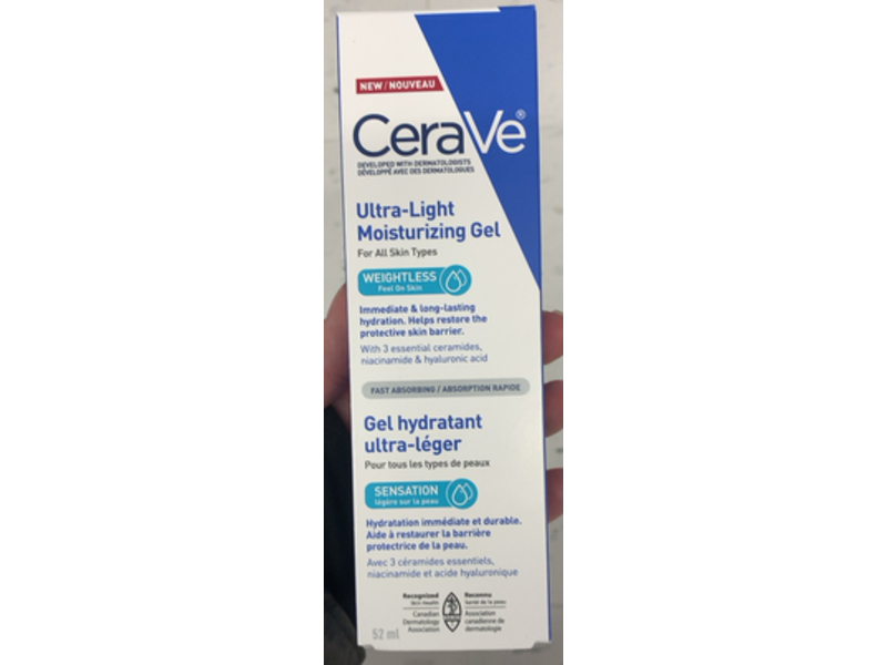 CeraVe Ultra-Light Moisturizing Gel, 1.75 fl oz/52 mL