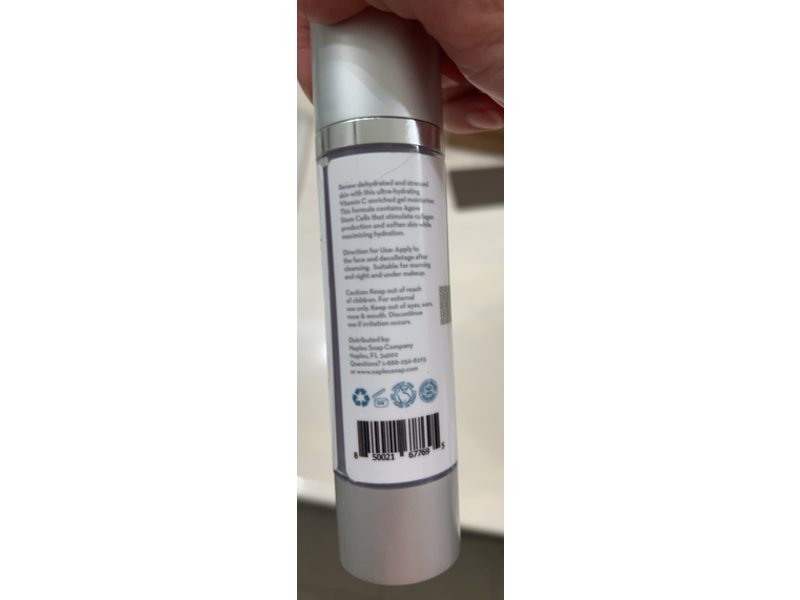 Naples Soap Company Vitamin C Plant Stem Cell Hydra Gel, 1.7 fl oz/50 mL