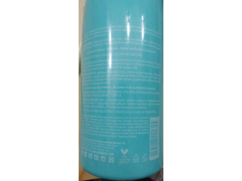 Malibu C Hard Water Wellness Shampoo, 33.8 fl oz/1 L
