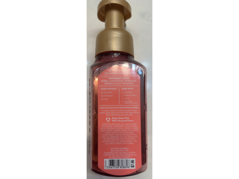 Bath & Body Works Gentle Foaming Hand Soap, Champagne Toast, 8.75 fl oz/259mL