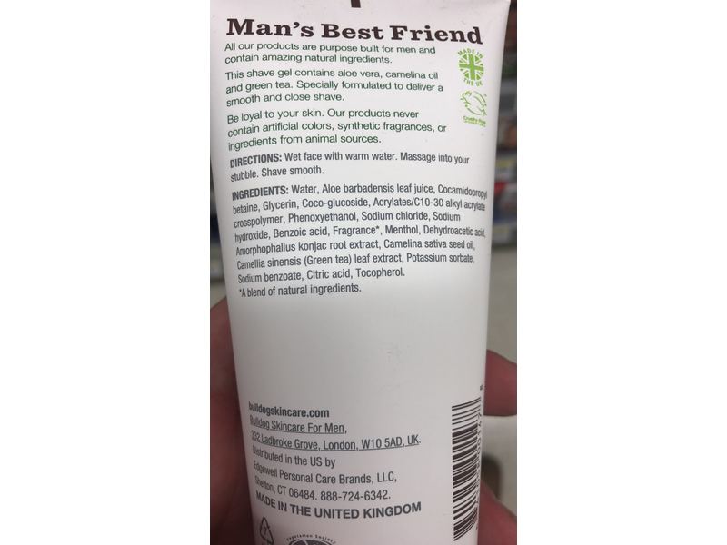 Bulldog Skincare For Men Original Shave Gel, 5.9 oz