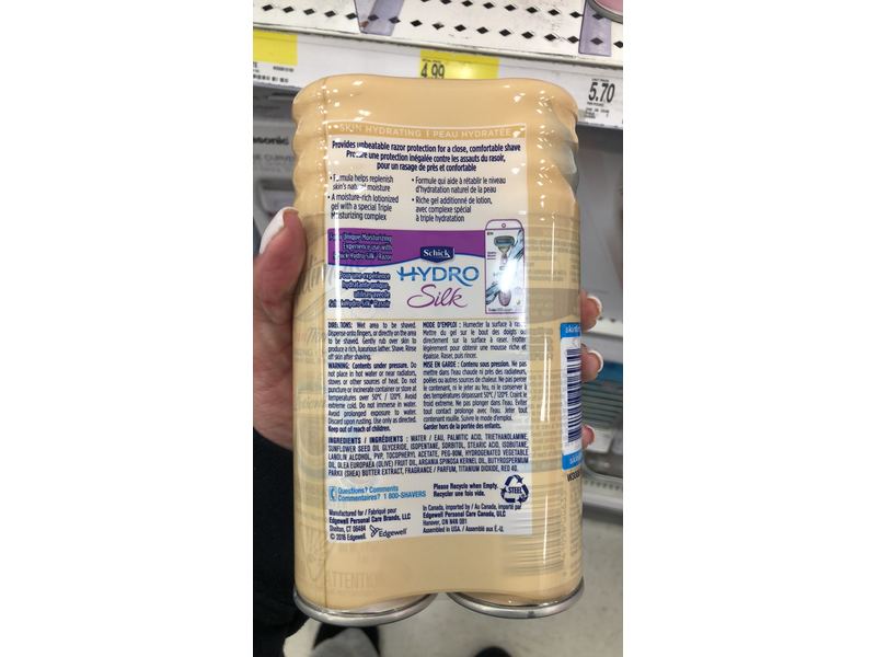 Skintimate Skin Therapy Moisturizing Shave Gel for Women with Shea Butter, 7 Ounce