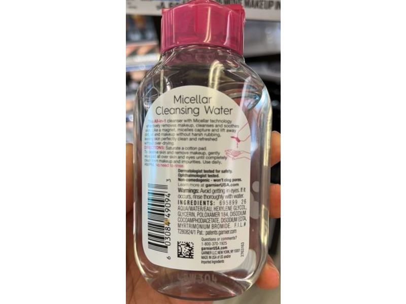 Garnier SkinActive Micellar Cleansing Water All-in-1, 3.4 fl oz/100 mL