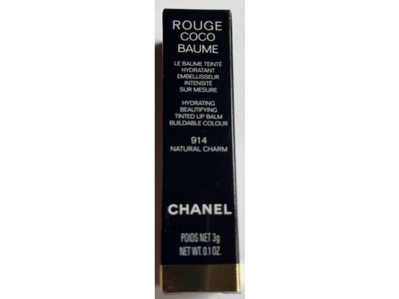 Chanel Rouge Coco Baume Hydrating Beautifying Tinted Lip Balm, 914 Natural Charm, 0.1oz/3 g
