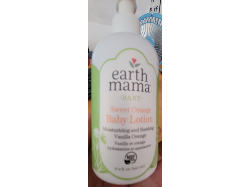 Earth Mama Baby Lotion, Sweet Orange, 8 fl oz/240 mL