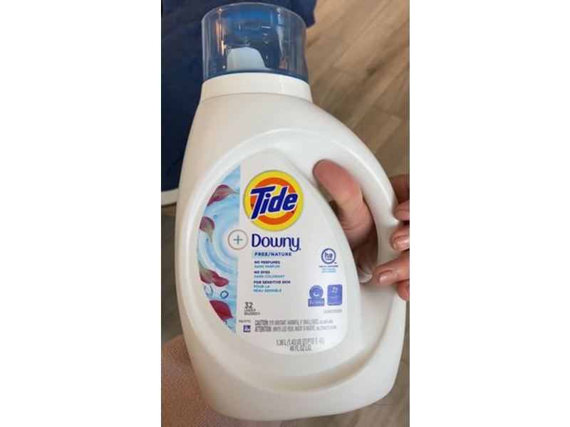 Tide + Downy Liquid Laundry Detergent, Free/Nature, 32 Loads, 46 fl oz/1.36 L