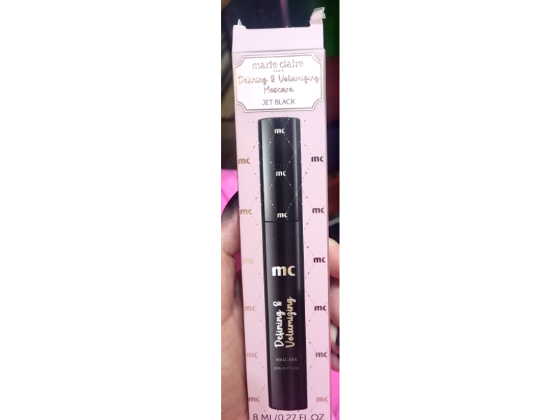 Marie Claire Defining & Volumizing Mascara, Jet Black, 0.27 fl oz/8 mL