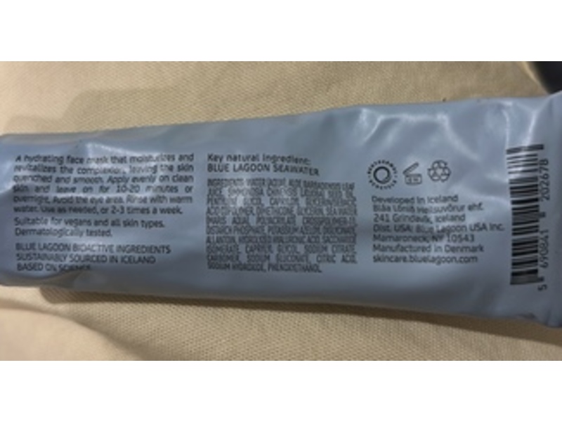 Blue Lagoon Iceland Mineral Face Mask, 1 fl oz/30 mL