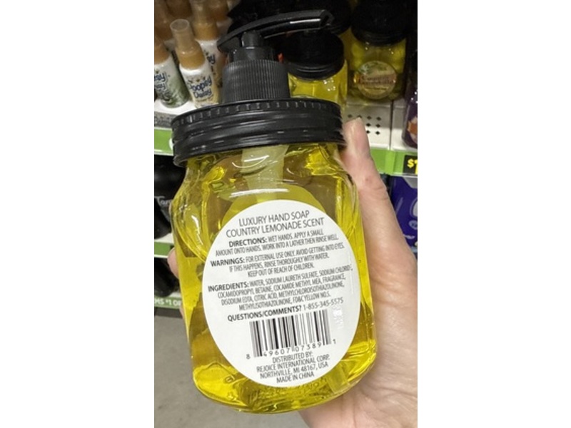 Luxury Hand Soap, Country Lemonade Scent, 12 fl oz/354 mL, Pack Of 2