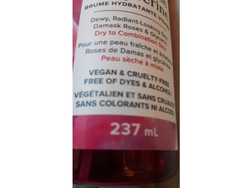 Heritage Store Hydrating Facial Mist, Rose Water & Glycerin, 237 mL