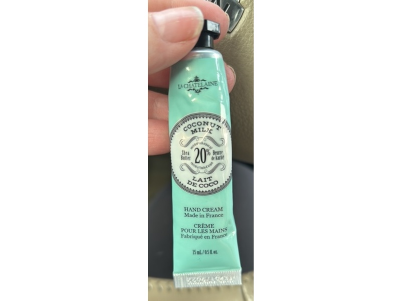 La Chatelain Hand Cream, Coconut Milk, 0.5 fl oz/15 mL