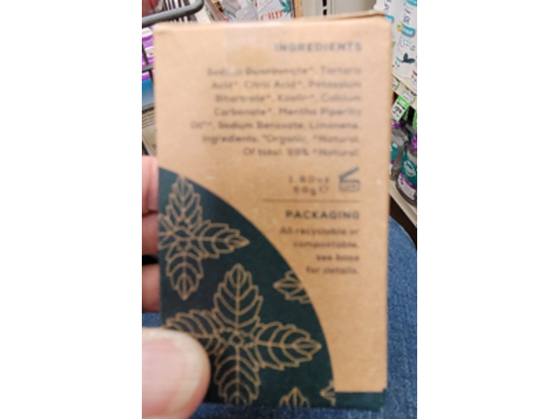 Georganics Tooth Paste Tablets, English Peppermint, 120 Count