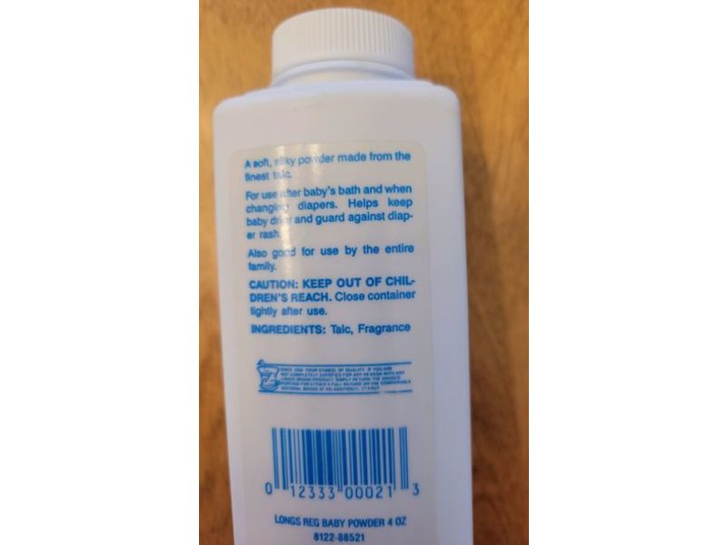 Longs Baby Powder, 4 oz