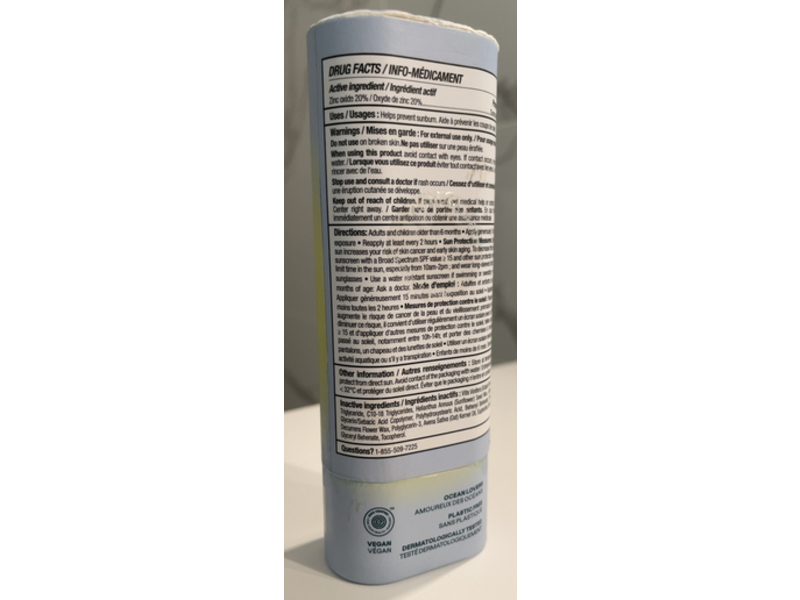 Attitude Mineral Sunscreen Face Stick, SPF 30, 0.7 oz/20 g