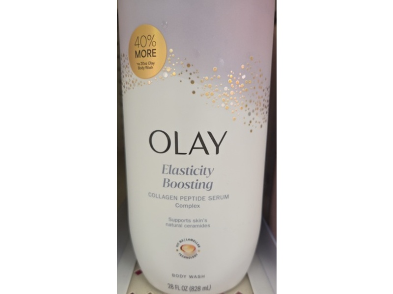 Olay Elasticity Boosting Body Wash, Collagen Peptide Serum Complex, 28 fl oz/828 mL