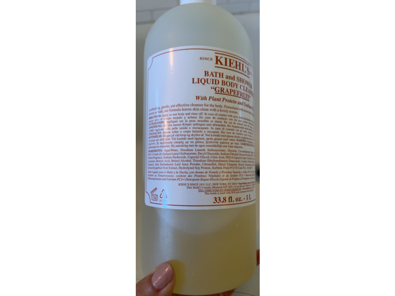 Kiehl's Bath & Shower Liquid Body Cleanser, Grapefruit, 33.8 fl oz/1L