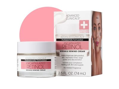 Advanced Clinicals Encapsulated Retinol Wrinkle Rewind Cream, 2.5 fl oz/74 mL