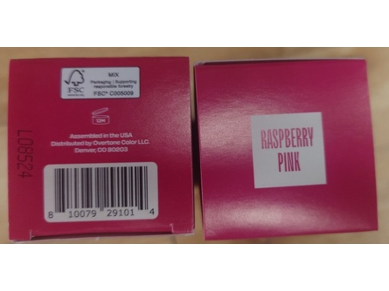 Overtone Semi-Permanent Hair Color, Raspberry Pink, 4.5 fl oz/133 mL