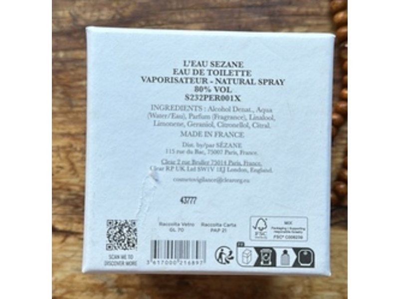 L'eau Sezane Eau De Toilette, 3.38 fl oz/100 mL