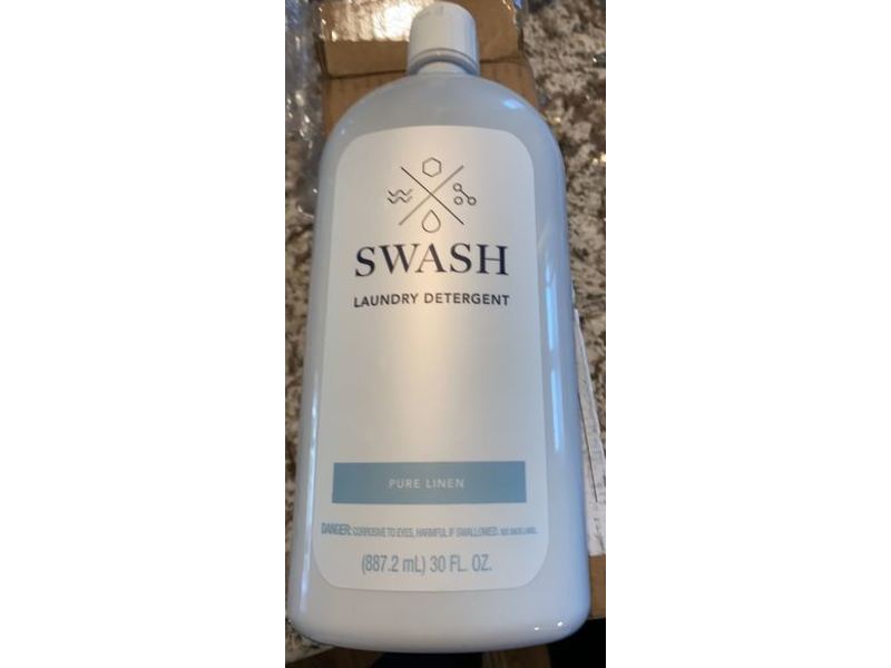 Swash Liquid Laundry Detergent, Pure Linen, 83 Loads, 30 fl oz/887.2 mL