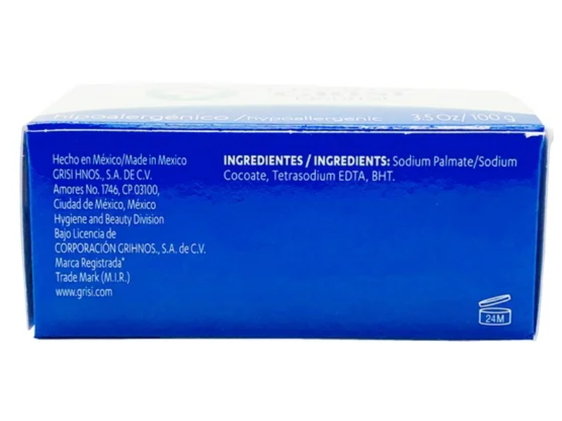 Grisi Neutral Bar Soap, 3.5 oz/100 g, Pack Of 3