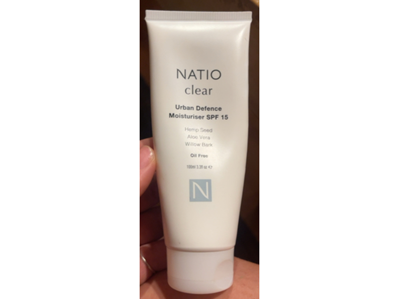 Natio Clear Urban Defence Moisturiser, SPF 15, 3.3 fl oz/100 mL