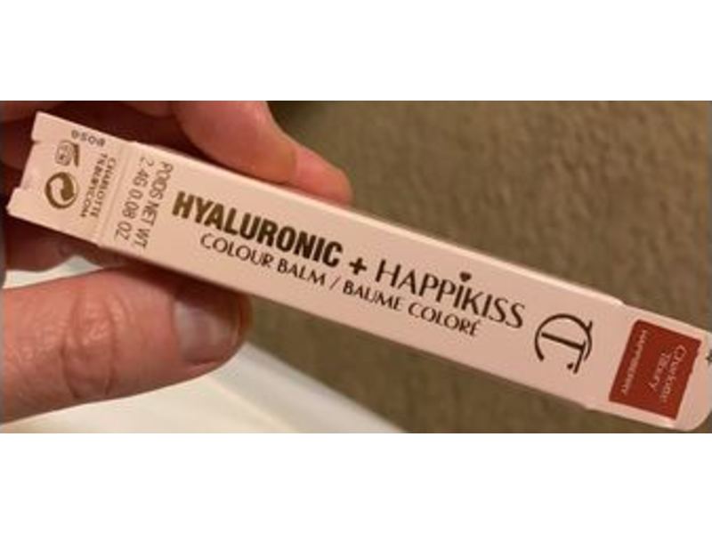 Charlotte Tilbury Hyaluronic + Happikiss Colour Balm, Happiberry, 0.08 oz/2.4 g