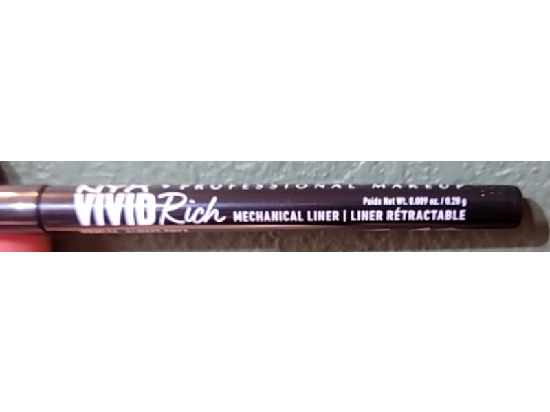 Nyx Professional Makeup Vivid Rich Mechanical Liner, Always Onyx, 0.009 oz/0.28 g