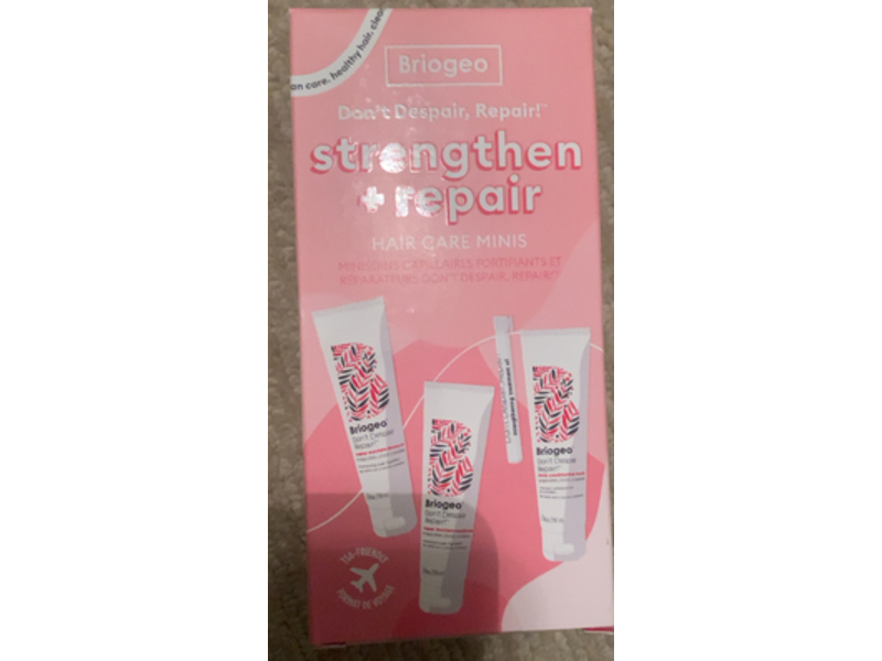 Briogeo Don't Despair, Straightener + Repair Minis, 2 fl oz/59 mL