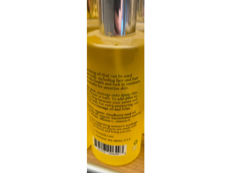 Finsetida Nordic Gold Body Oil, Cloudberry, Agave Extract, 4 fl oz