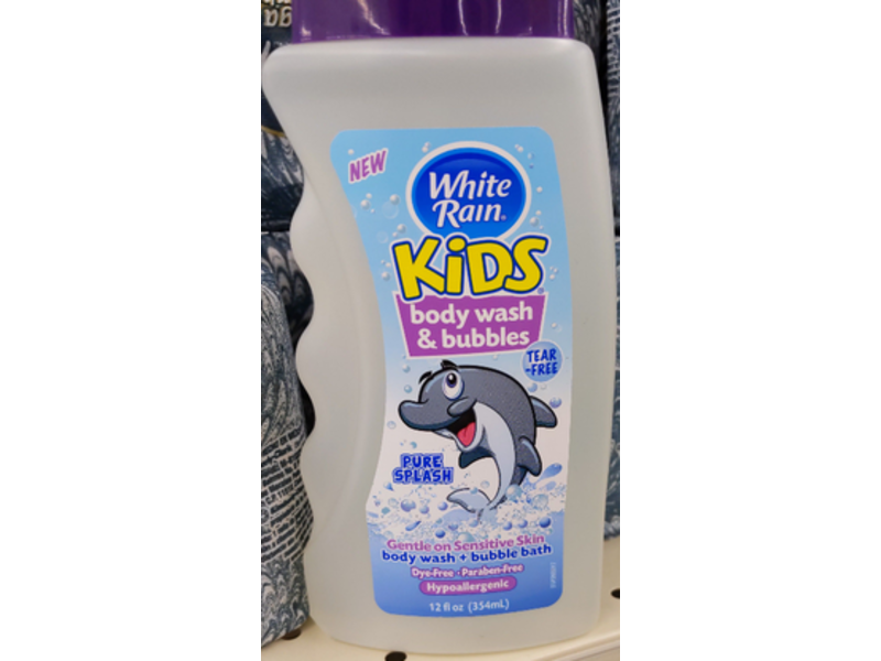 White Rain Kids Body Wash & Bubbles, Pure Splash, Tear-Free, 12 fl oz/354 mL