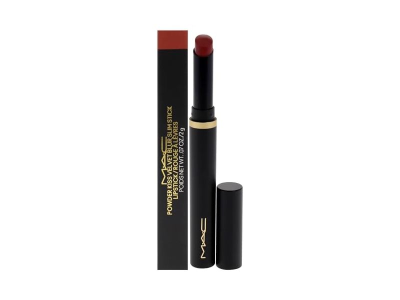 M.A.C Powder Kiss Velvet Blur Lipstick, 893 Sweet Cinnamon, 0.07 oz/2 g