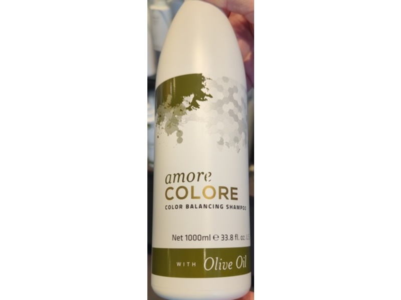 Amore Colore Color Balancing Shampoo, Olive Oil, 33.8 fl oz/1000 mL