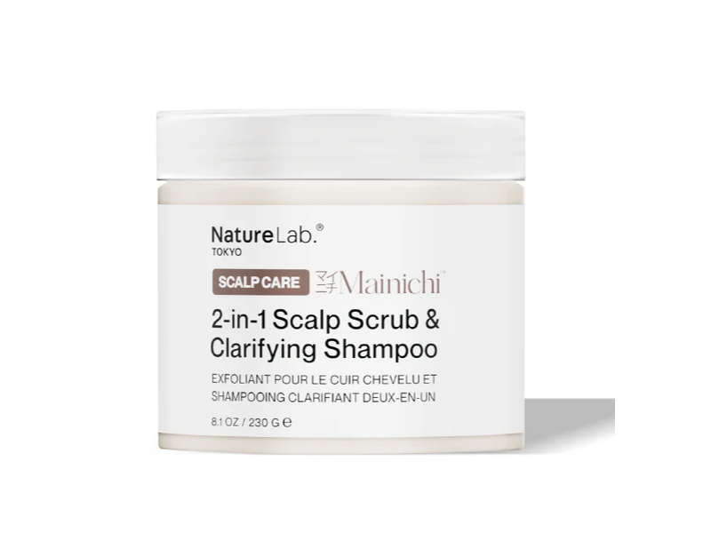 Naturelab Mainichi 2-In-1 Scalp Scrub & Clarifying Shampoo, 8.1 oz/230 g