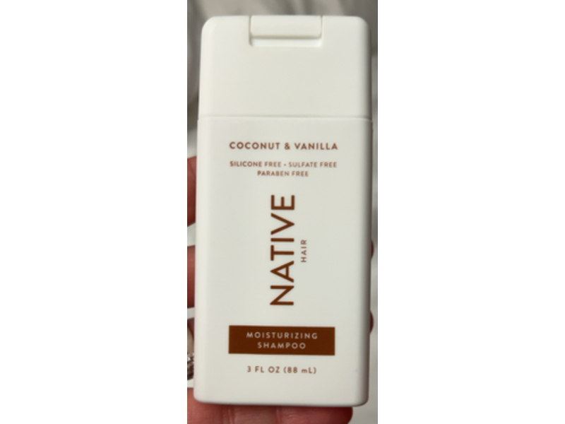 Native Moisturizing Shampoo, Coconut & Vanilla, 3 fl oz/88 mL