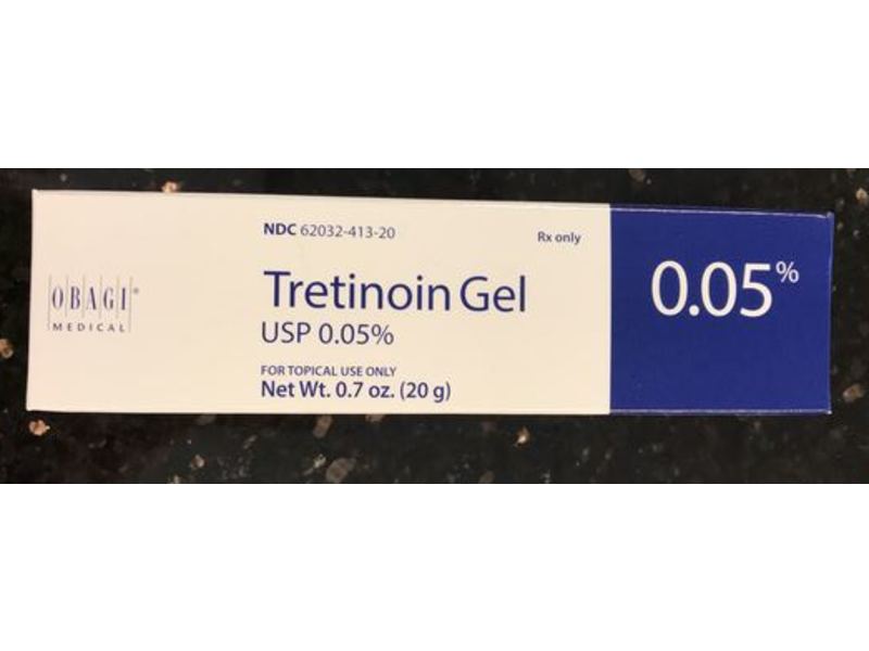 Tretinoin Gel USP, 0.05%, 20 g, Obagi Medical (RX)