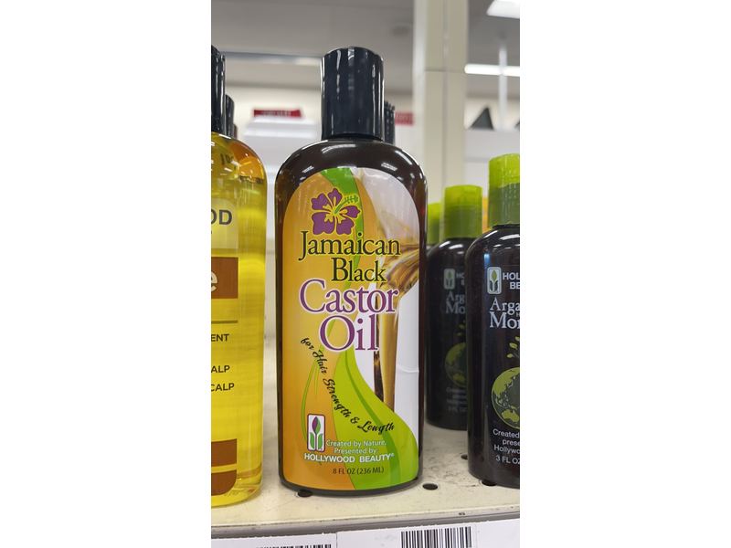 Hollywood Beauty jamaican black castor oil, Black, 8 fl oz/236 mL