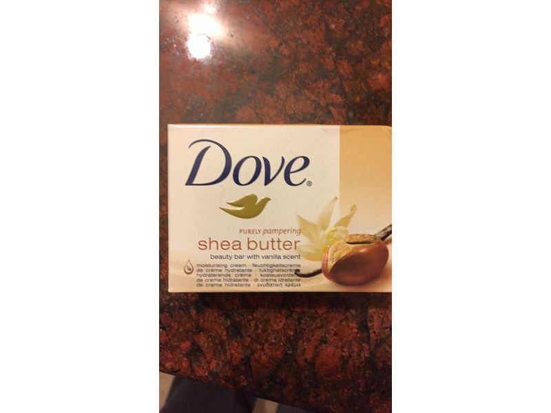 Dove Beauty Bar , Shea Butter & Vanilla Scent, 4.75 oz/135 g