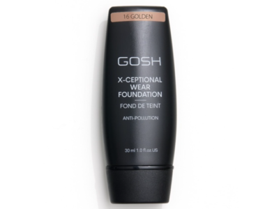 Gosh X-Ceptional Wear Foundation, 16 Golden, 1 fl oz/30 mL