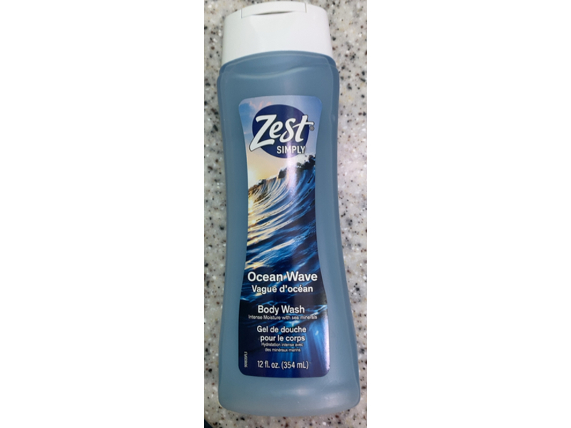 Zest Simply Body Wash, Ocean Wave, 12 fl oz/354 mL