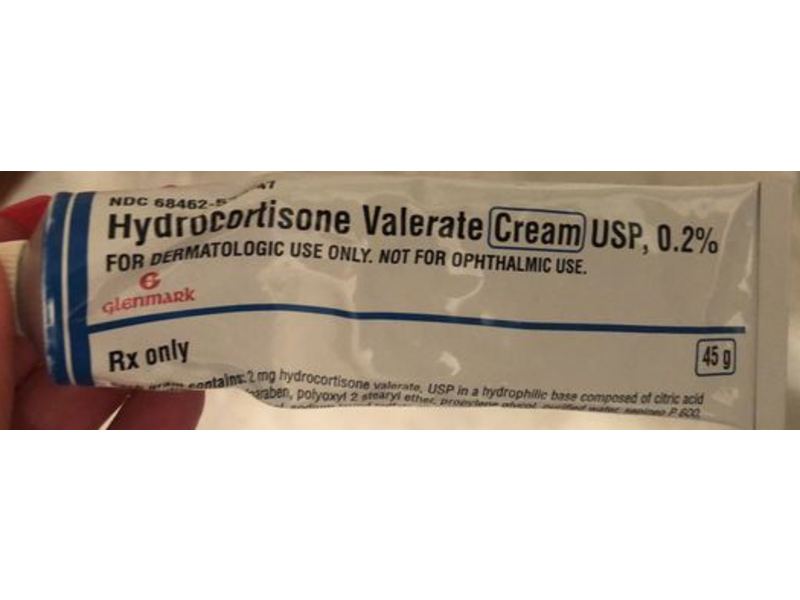 Hydrocortisone Valerate Cream USP, 0.2%, 45 g Glenmark (RX)