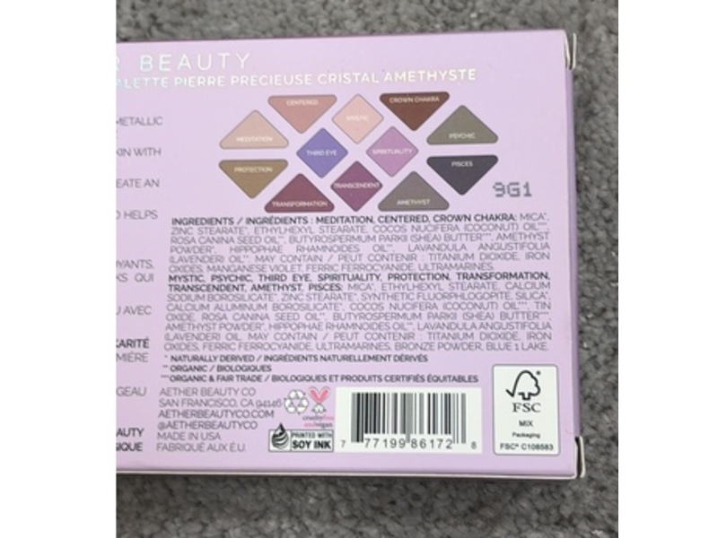 Aether Beauty Amethyst Crystal Gemstone Palette