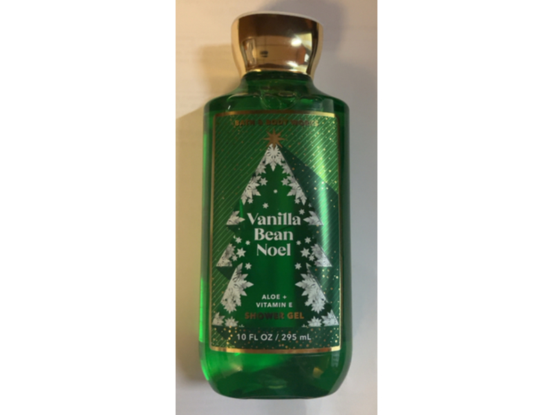 Bath & Body Works Shower Gel, Vanilla Bean Noel, 10 fl oz/295 mL, Pack Of 2