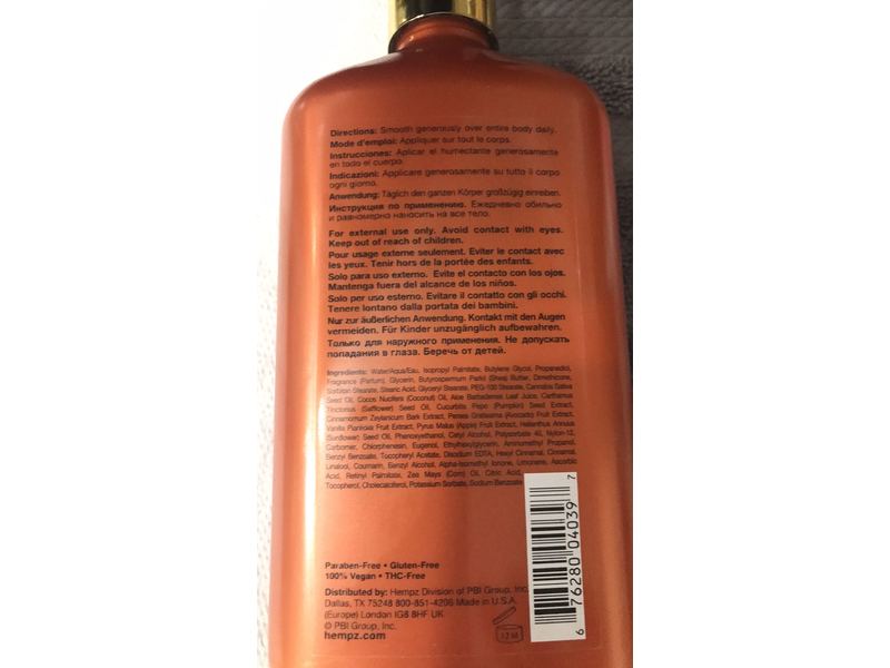 Hempz Herbal Body Moisturiser, Pumpkin Spice & Vanilla Chai, 17 fl oz/500 mL