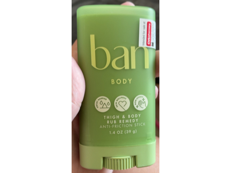 Ban Body Thigh & Body Rub Remedy Anti-Friction Stick, 1.4 oz/939 g