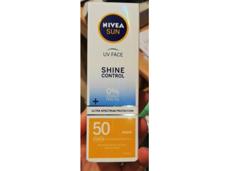 Nivea Sun Shine Control Ultra Spectrum Protection, Uv Face, SPF 50+, 50 ml