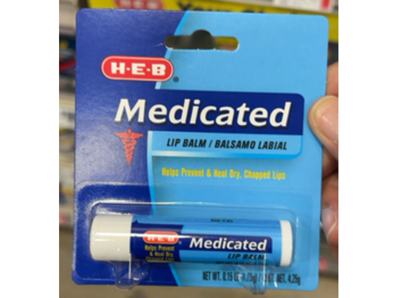 H.E.B Medicated Lip Balm, 0.15 oz/4.25 g