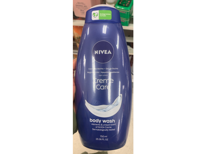 Nivea Creme Care Body Wash, 25.36 fl oz/750 mL