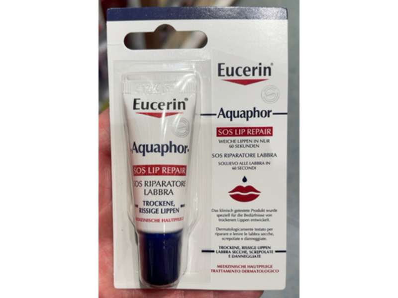 Eucerin Aquaphor SOS Lip Repair, 10 mL